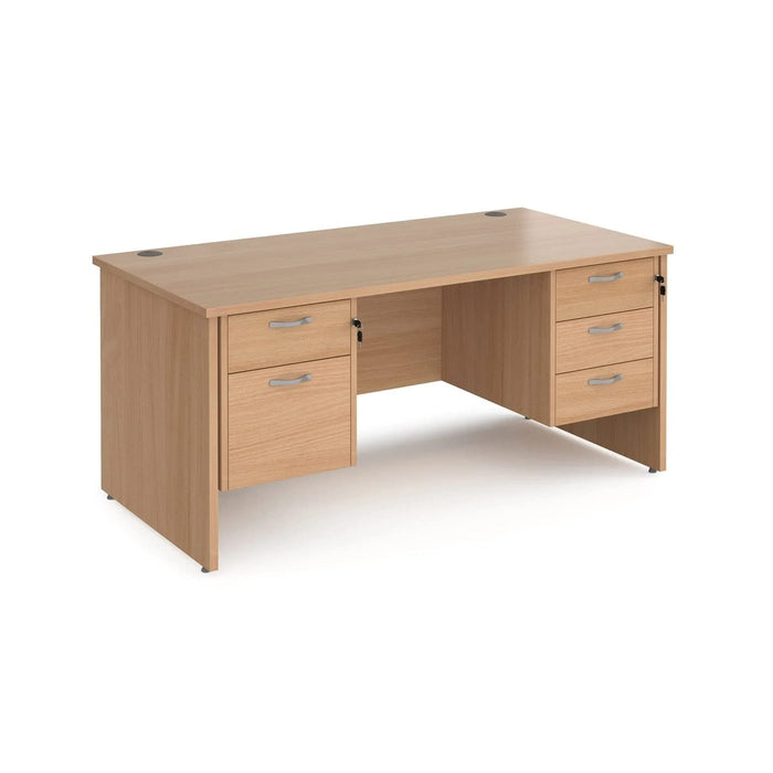 Dams International Maestro 25 Desk Oak Wood White 1,600 x 800 x 725 mm