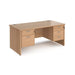 Dams International Maestro 25 Desk Oak Wood White 1,600 x 800 x 725 mm