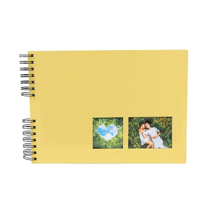 Exacompta Milano Photo Album Spiral Hardback Paper 22 x 32 x 3 cm Yellow