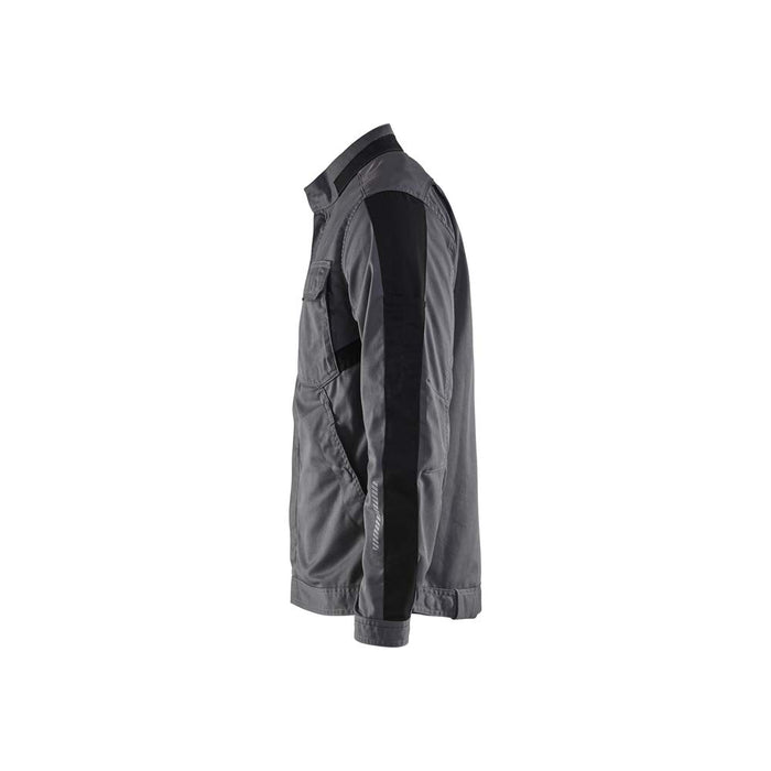 BLÅKLÄDER Jacket 44441832 Cotton, Elastolefin, PL (Polyester) Mid Grey, Black Size XS