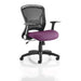 Dynamic Tilt & Lock Task Operator Chair Folding Arms Zeus Black Back, Tansy Purple Seat Without Headrest Medium Back