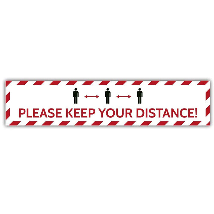 Trodat Floor Sticker Please Keep Your Distance Vinyl 70 x 15 cm