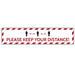 Trodat Floor Sticker Please Keep Your Distance Vinyl 70 x 15 cm