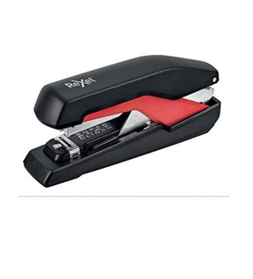 Rexel Supreme Omnipress Heavy Duty Flat Clinch Stapler SO60 2115680 Low Force Full Strip Black, Red 60 Sheets Omnipress 60 Metal, Plastic