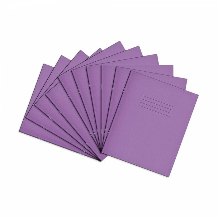 Rhino 8 x 6.5 Exercise Book 48 Page Ruled F8M Purple (Pack 100) - VEX342-419-8