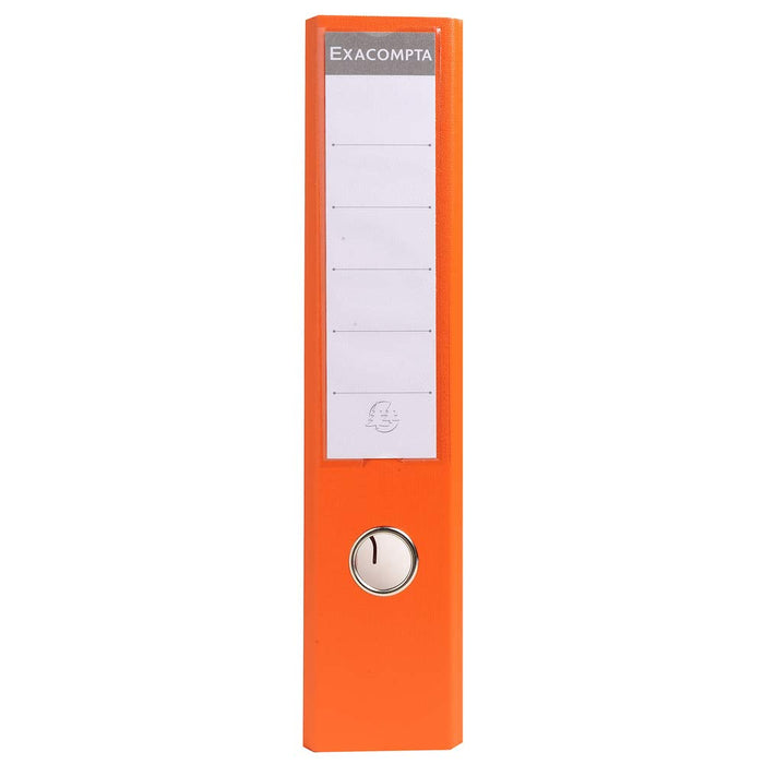 Exacompta PremTouch Lever Arch File A4 70 mm Orange 2 ring 53744E Cardboard, PVC (Polyvinyl Chloride) Portrait Pack of 10