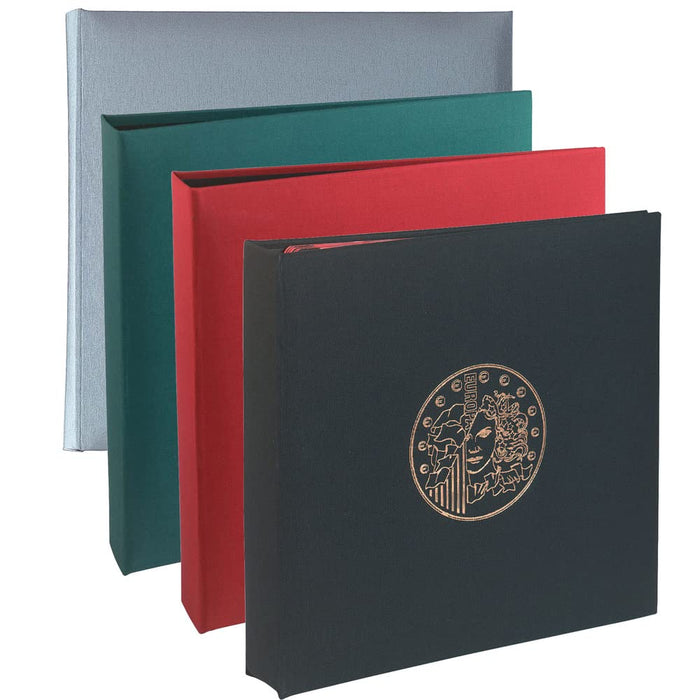 Coin Binder 24.5x25cm Burgundy 5 pages x 43 compartments