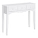 HOMCOM Console Table White 320 x 850 mm