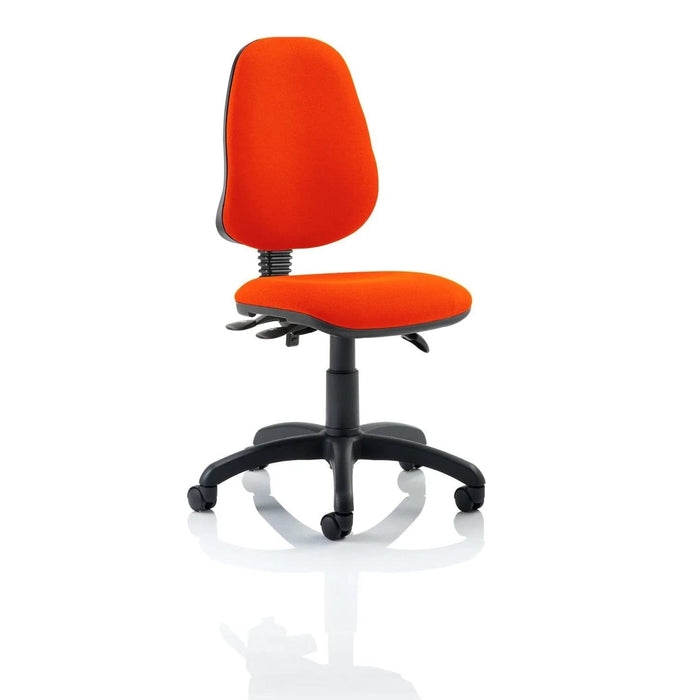 Dynamic Independent Seat & Back Task Operator Chair Without Arms Eclipse Plus III Tabasco Red Seat High Back