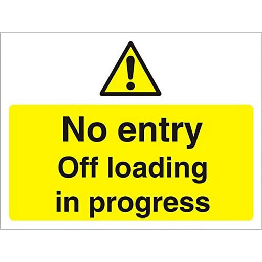 Warning Sign Off Loading PVC 30 x 40 cm