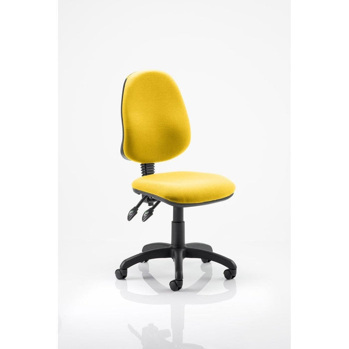 Dynamic Permanent Contact Backrest Task Operator Chair Without Arms Eclipse Plus II Maringa Teal Seat High Back