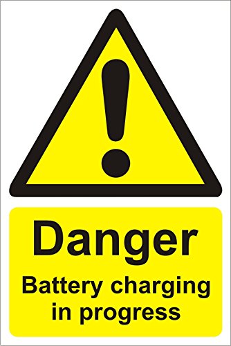 Warning Sign Battery Charging Plastic 60 x 40 cm