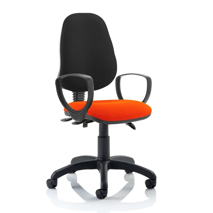 Dynamic Tilt & Lock Task Operator Chair Height Adjustable Arms Eclipse Plus III Bergamot Cherry Seat High Back