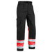 BLÅKLÄDER Trousers 15641811 Cotton, PL (Polyester) Black, Red Size 30R