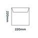 Creative Senses Envelopes Non standard 220 (W) x 220 (H) mm Adhesive Strip White 100 gsm Pack of 250