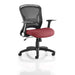 Dynamic Tilt & Lock Task Operator Chair Folding Arms Zeus Black Back, Ginseng Chilli Seat Without Headrest Medium Back