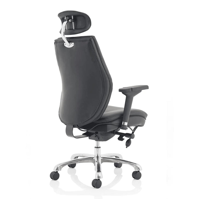 Dynamic Ergonomic Chair Domino PO000065 Leather Black Synchro Tilt