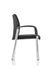 Dynamic Visitor Chair Fixed Armrest Academy Seat Bergamot Cherry