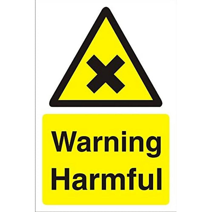 Warning Sign Harmful PVC 30 x 20 cm