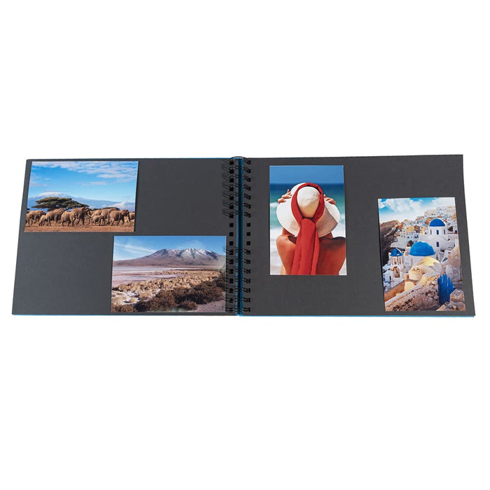 Exacompta Milano Photo Album Spiral Hardback Paper 22 x 32 x 3 cm Blue