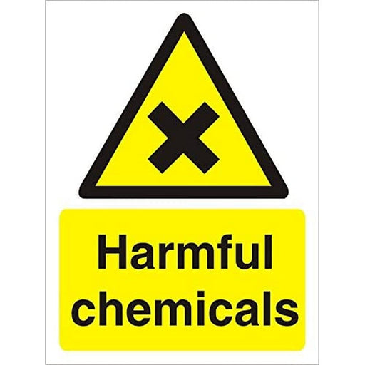 Warning Sign Harmful Chemicals Plastic 40 x 30 cm