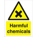 Warning Sign Harmful Chemicals Plastic 40 x 30 cm