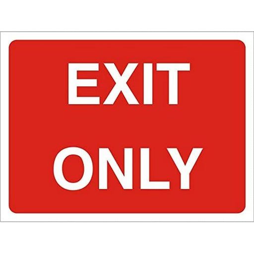 Site Sign Exit Only PVC 45 x 60 cm