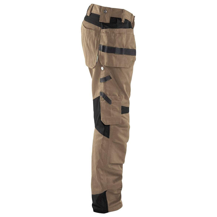 BLÅKLÄDER Trousers 15551860 Cotton, PL (Polyester) Stone, Black Size 33R