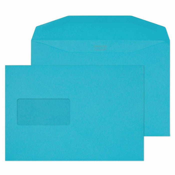 Creative Peel & Seal C5+ Mailing Bag Blue 235 (W) x 162 (H) mm Window 120 gsm Pack of 500