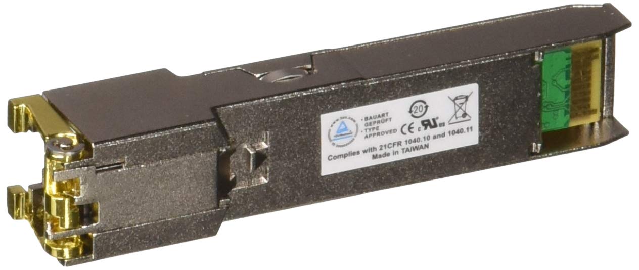 Allied Telesis AT SPTX-90 - SFP (mini-GBIC) transceiver module - GigE - 1000Base-T - RJ-45 - up to 100 m - TAA Compliant