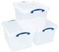 Really Useful Box Storage Box 40C-PK3CB 40 L Transparent PP (Polypropylene) 39.5 x 50 x 31.5 cm Pack of 3