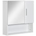 kleankin Mirror Cabinet MDF (Medium-Density Fibreboard) White 54 x 15.2 x 55.3 cm