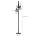 HOMCOM Floor Lamp B31-402V70BK Black