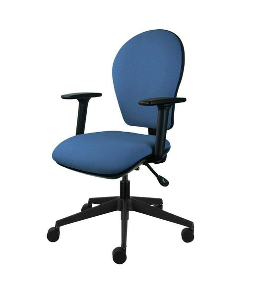 Energi-24 Basic Tilt Ergonomic Office Chair with Adjustable Armrest and Seat Posture Task Blue