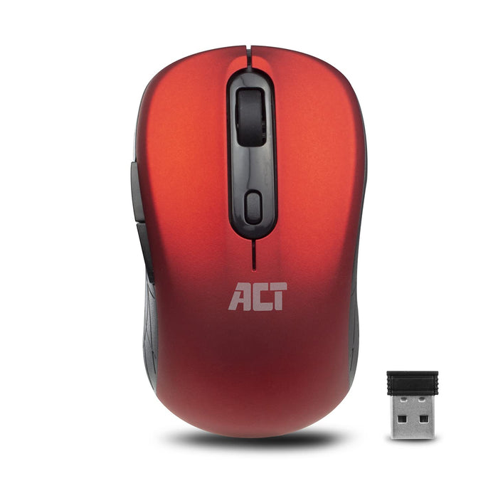 ACT AC5135 Mouse Wireless With USB Red