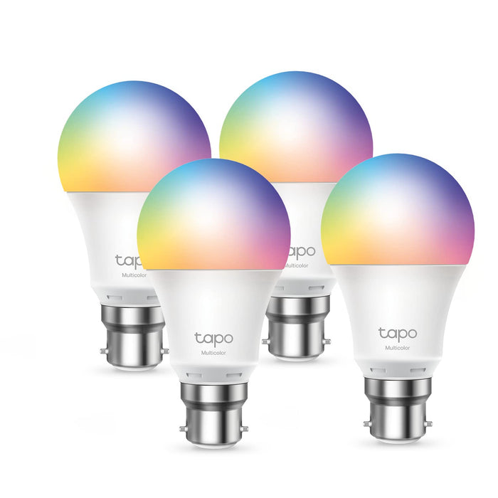 TP-Link Tapo Smart Wi-Fi Light Bulb Multicolour 4 Pack