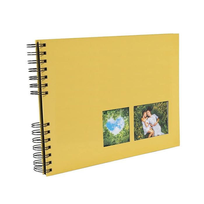 Exacompta Milano Photo Album Spiral Hardback Paper 22 x 32 x 3 cm Yellow