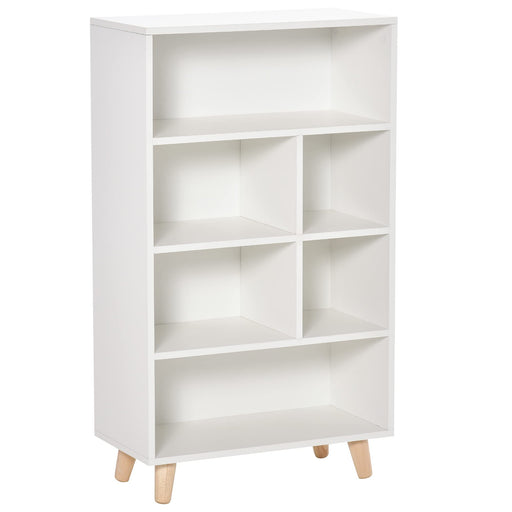 Homcom Modern Bookcase White 600 x 300 x 1,033 mm