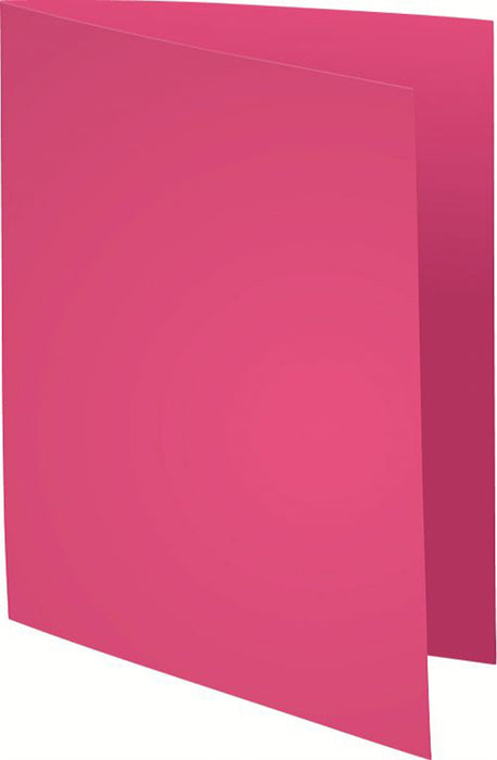 Exacompta Rock''s Square Cut Folder A4 Pink Cardboard 210 gsm Pack of 100