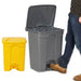 GPC Yellow Pedal Bin, 68L