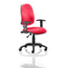 Dynamic Permanent Contact Backrest Task Operator Chair Height Adjustable Arms Eclipse I Bergamot Cherry Seat High Back