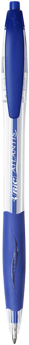 BIC Atlantis Classic Retractable Ballpoint Pen Grip Medium 0.32 mm Blue Pack of 36