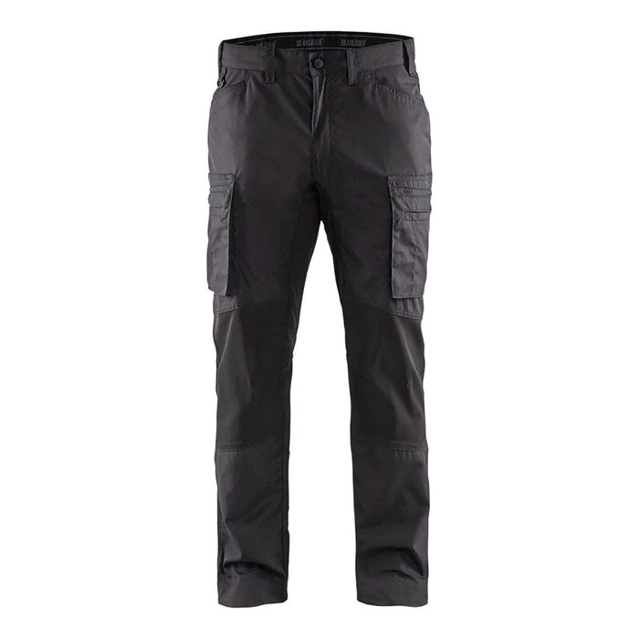 BLÅKLÄDER Trousers 14591845 Cotton, PL (Polyester) Black, Dark Grey Size 38R