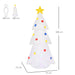 HOMCOM Christmas Tree Inflatable White 75 x 180 cm