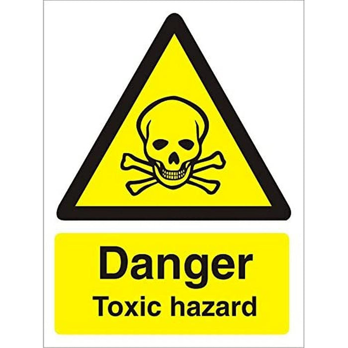 Warning Sign Toxic Hazard Plastic 30 x 20 cm