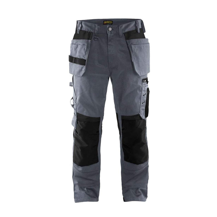 BLÅKLÄDER Trousers 15551860 Cotton, PL (Polyester) Grey, Black Size 46R