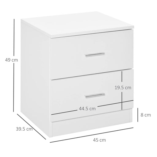 HOMCOM Nightstand 831-425 Particle Board