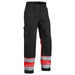 BLÅKLÄDER Trousers 15641811 Cotton, PL (Polyester) Black, Red Size 53S