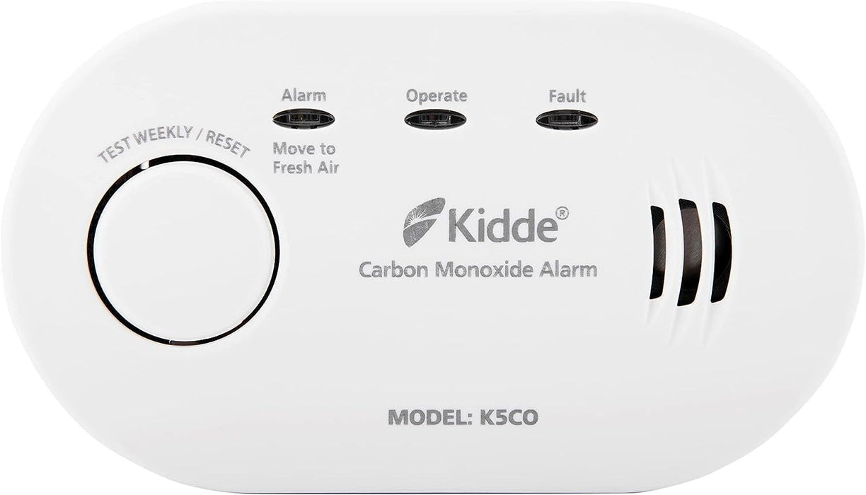 Kidde Carbon Monoxide Alarm 5COLSB 12.6 x 3.5 x 7.2 cm Wihte