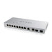 Zyxel XGS1210-12 - Switch - Managed - 8 x 10/100/1000 + 2 x 100/1000/2.5G + 2 x 1 Gigabit / 10 Gigabit SFP+ (uplink) - desktop, wall-mountable